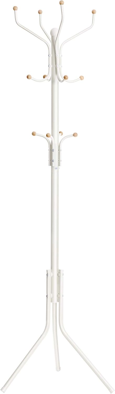SONGMICS RCR19W porte-manteau sur pied métal blanc 12 crochets best-seller Amazon 2026