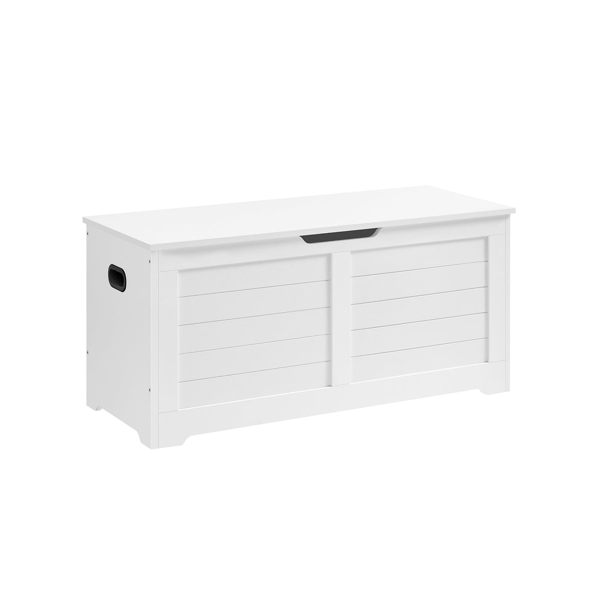 VASAGLE LSB061T10 coffre banc rangement imitation grange blanc nuage 100 cm