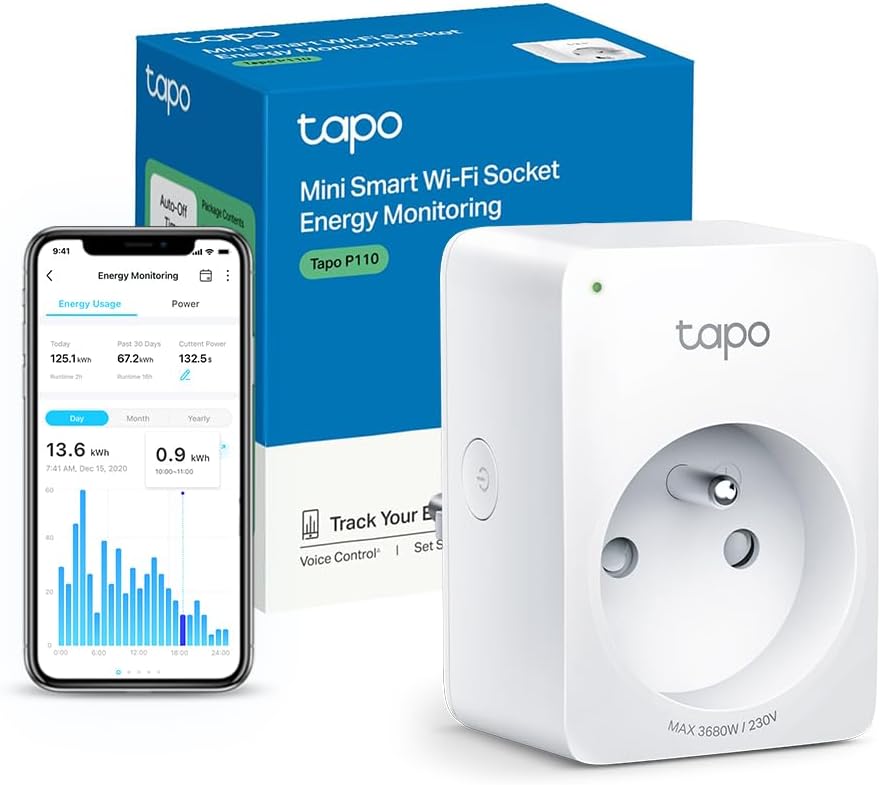 Prise connectée TP-Link Tapo P110 avec suivi de consommation