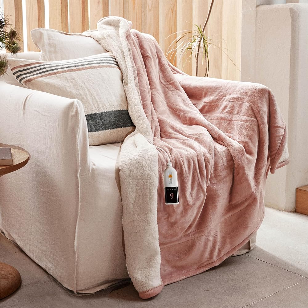 Couverture chauffante GOTCOZY 130x180 cm en flanelle, meilleur choix 2026