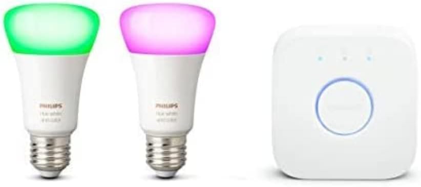 Philips Hue Kit de démarrage White & Color Ambiance E27 avec pont de connexion